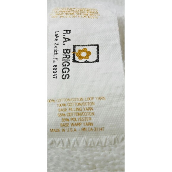 Vintage R.A. Briggs Penguin Towels Set 2 pieces Made in USA Vintage White Black - Picture 12 of 16